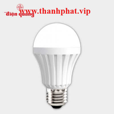 Đèn LED bulb thân nhựa Điện Quang ĐQ LEDBUA55 05765 (5W daylight chụp cầu mờ)