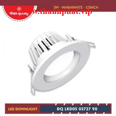Bộ đèn LED Downlight Điện Quang ĐQ LRD05 03727 90 (3W warmwhite 3,5inch)