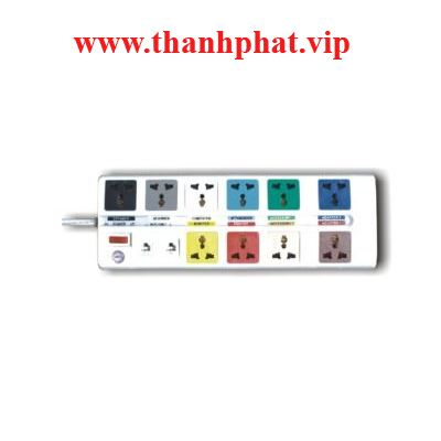 Ổ cắm đa năng trung tâm 10 ổ màu trắng