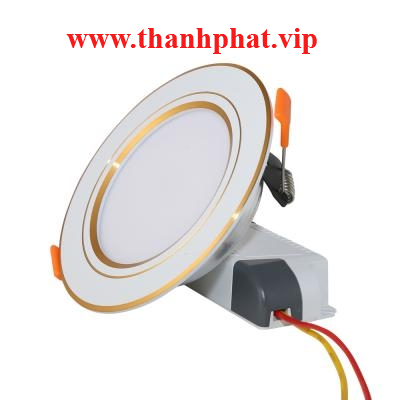 Đèn LED Downlight đổi màu DAT10L ĐM 110/9W (viền vàng/bạc )