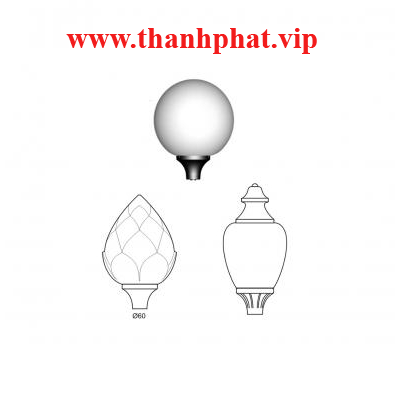 Đầu đèn lắp chung hai loại côt hiện đại và cổ điển T500