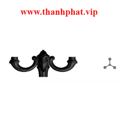 Tay Gắn Cột 3 Đèn Lioa TCCD3-4B