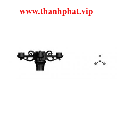 Tay Gắn Cột 3 Đèn Lioa TCCD3-4A