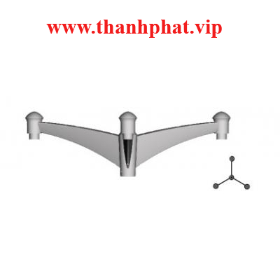 Tay Gắn Cột 3 Đèn Lioa TCHD500-3