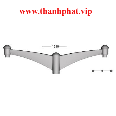 Tay Gắn Cột 2 Đèn Lioa TCHD500-2