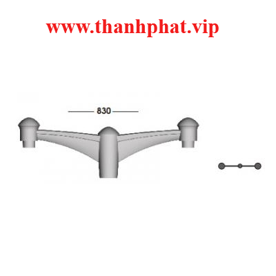 Tay Gắn Cột 2 Đèn Lioa TCHD400-2