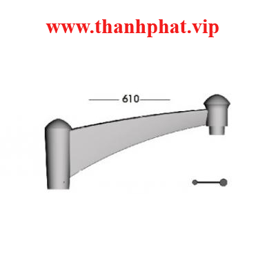 Tay Gắn Cột 1 Đèn Lioa TCHD500-1