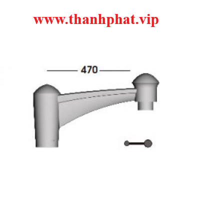 Tay Gắn Cột 1 Đèn Lioa TCHD400-1