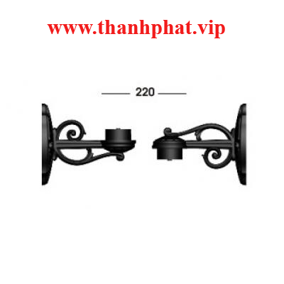 Tay Gắn Tường 1 Đèn Lioa TTCD1A