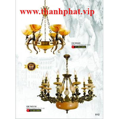 Đèn Chùm Đồng Cao Cấp CĐ 5994/6 - 7421/10