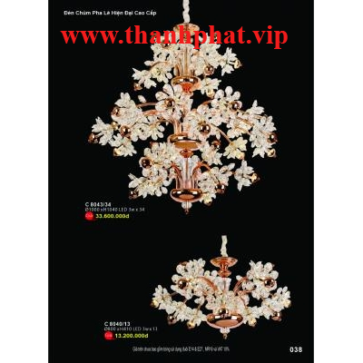 Đèn Chùm Pha Lê Cao Cấp C 8040/13 - 8043/34