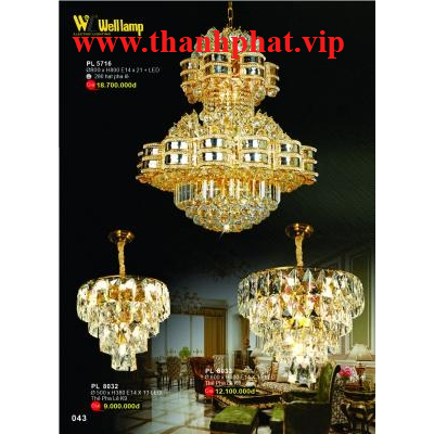 Đèn Chùm Pha Lê Cao Cấp PL 5716-8032-8033