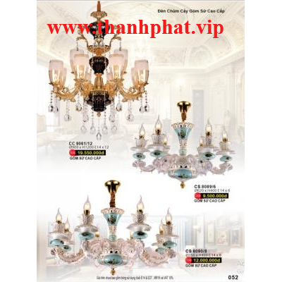 Đèn Chùm Pha Lê Cao Cấp CS 8089/6 - 8090/8 - CC 9061/12