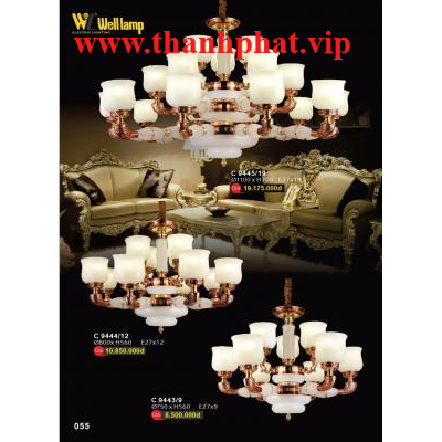 Đèn Chùm Pha Lê Cao Cấp C 9443/9 - 9444/12 - 9445/19