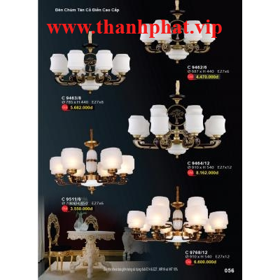 Đèn Chùm Pha Lê Tân Cổ Điển Cao Cấp