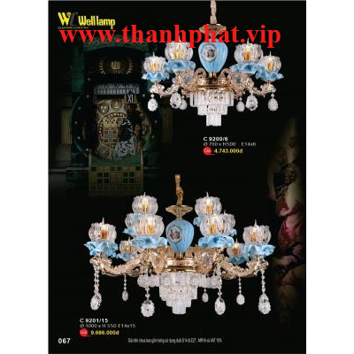 Đèn Chùm Pha Lê Cao Cấp C 9201/15 - 9200/6