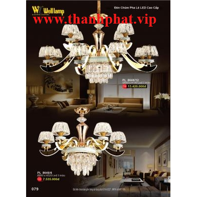 Đèn Chùm Led Pha Lê Cao Cấp C 8648/12 - 8649/6