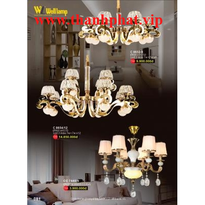Đèn Chùm Led Pha Lê Cao Cấp C 8652/8 - 8654/12 - 7440/6