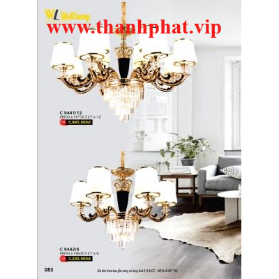 Đèn Chùm Led Pha Lê Cao Cấp C 9441/12 - 9442/6