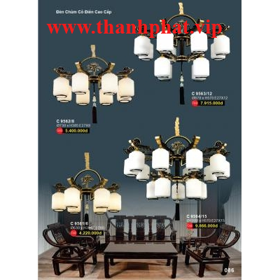 Đèn Chùm Led Pha Lê Cao Cấp C 9561/6