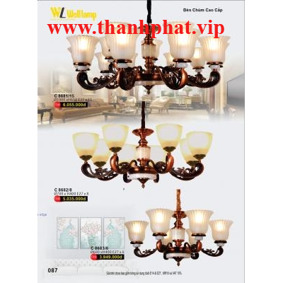 Đèn Chùm Led Pha Lê Cao Cấp C 8683/6 - 8682/8 - 8681/15