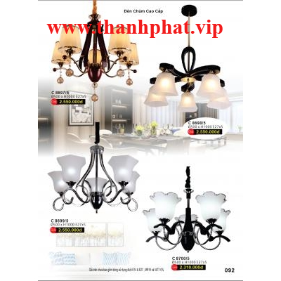 Đèn Chùm Pha Lê Cao Cấp C 8697/5 - 8698/5