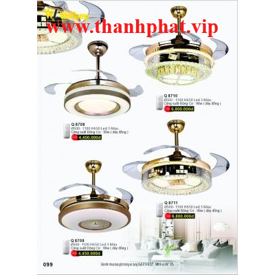 Đèn Quạt Led Cao Cấp Q 8708-8709-8710-8711