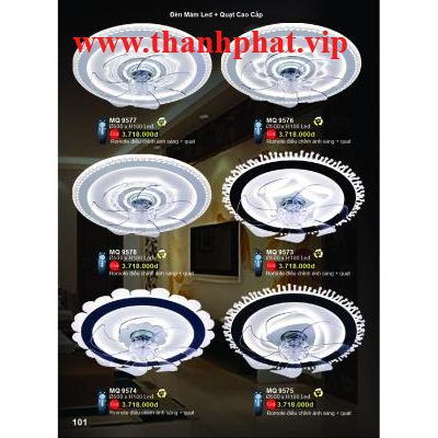 Đèn Quạt Led Cao Cấp MQ 9573-74-75-76-77-78