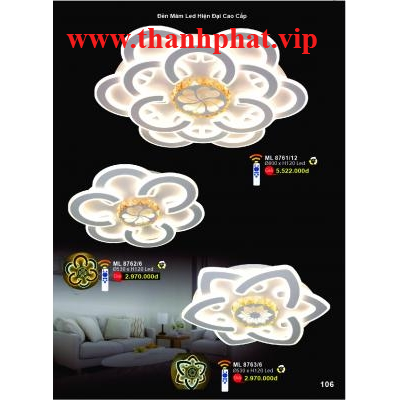 Đèn Mâm Led Hiện Đại Cao Cấp ML 8761/12 - 8762/6 - 8763/6