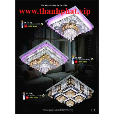 Đèn Mâm Led Hiện Đại Cao Cấp ML 9281-82 - 9263