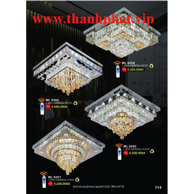Đèn Mâm Led Hiện Đại Cao Cấp ML 9258-60-61-64