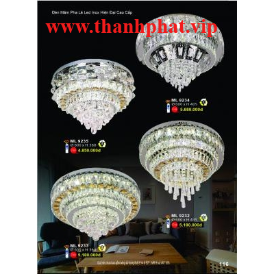 Đèn Mâm Led Hiện Đại Cao Cấp ML 9232-33-34-35