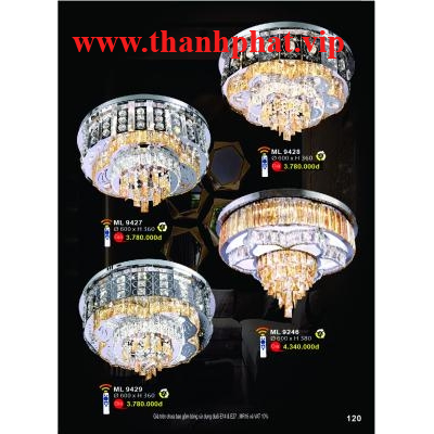 Đèn Mâm Led Hiện Đại Cao Cấp ML 9246 - 9427-28-29