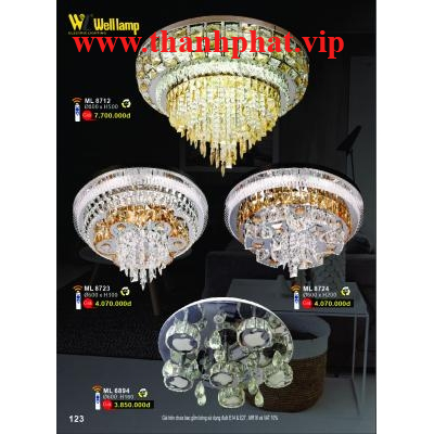 Đèn Mâm Led Hiện Đại Cao Cấp ML 8712-23-24
