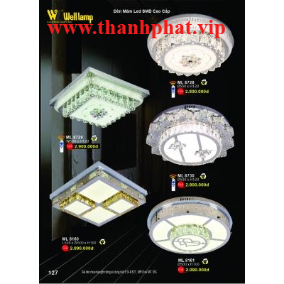 Đèn Mâm Led Hiện Đại Cao Cấp ML 8728-29-30 - 8160-61