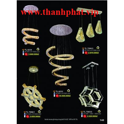 Đèn Thả Led Hiện Đại Cao Cấp TL 8233-8234 - 7590/3 - 7586/1 - 7583/3
