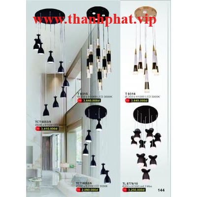 Đèn Thả Led Hiện Đại Cao Cấp T 9315-9316-6053-6052-8776