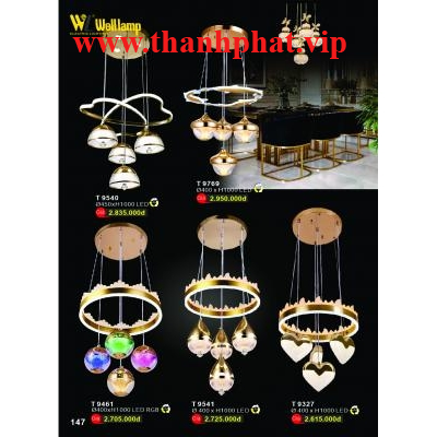 Đèn Thả Led Hiện Đại Cao Cấp T 9540-9541-9461-9769-9327