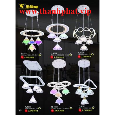 Đèn Thả Led Hiện Đại Cao Cấp T 9330-9331-9332-9325-9328-9329