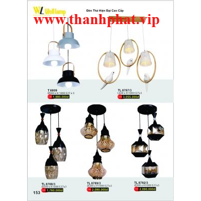 Đèn Thả Led Hiện Đại Cao Cấp T 8787-8788-8789-8809-8792