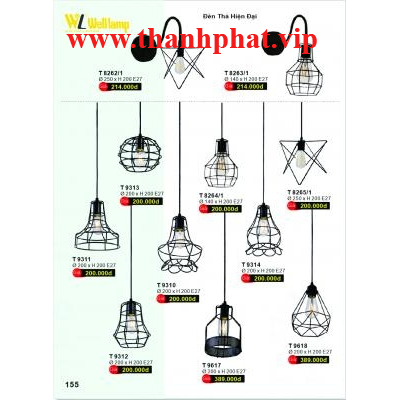 Đèn Thả Led Hiện Đại Cao Cấp T 8262-8263-8264-8265