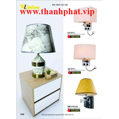 Đèn Vách Cao Cấp ĐB 8812-8813-6165