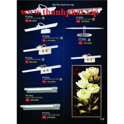 Đèn Pha Tranh Cao Cấp PT 9342-9343-9344-9345-7612-7613-8836-6246
