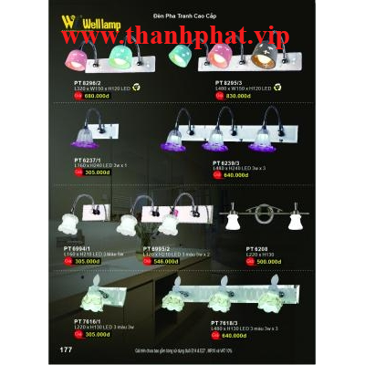 Đèn Pha Tranh Cao Cấp PT 8295-8296-6237-6239