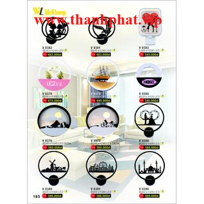 Đèn Tường Led Cao Cấp V 9380-9381-9382-9383