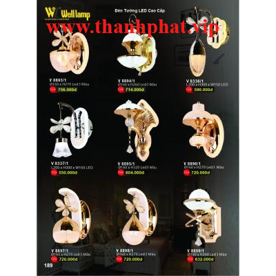 Đèn Tường Led Cao Cấp V 8893-8894-8895-8896-8897-8898-8899
