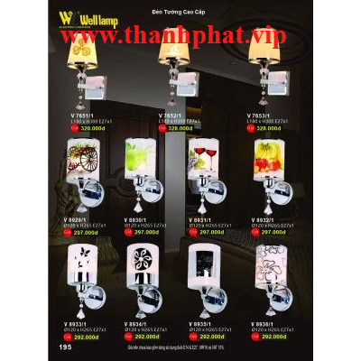Đèn Tường Led Cao Cấp V 7651-7652-7653-8929-8930-8931