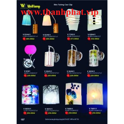 Đèn Tường Led Cao Cấp V 8344-8346-7302-6264