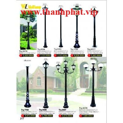 Trụ Đèn Sân Vườn 6593-6594-6597-8378