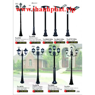 Trụ Đèn Sân Vườn 6592-6586-9640-9641